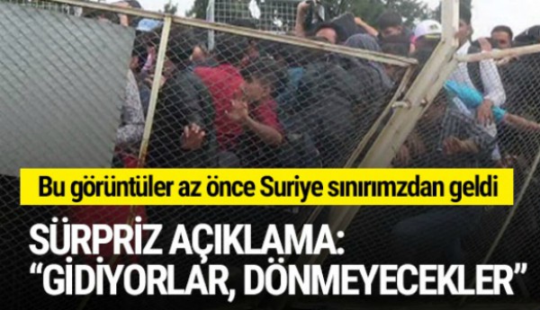   ''Suriyelilerin %10'u Türkiye'ye dönmeyecek''